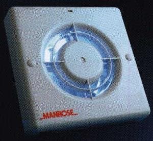 Image of Manrose XF100 Automatic Shutter Extractor Fan Standard Timer Pullcord Humidity (Humidity (+ Timer if Needed))