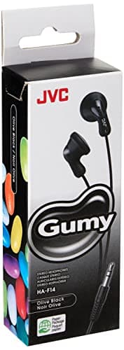 Image of JVC Gumy In-Ear Wired Headphones Earphones Compatible with iPod, iPhone, Samsung - Black