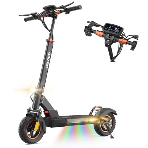 Image of iENYRID Adult Electric Scooter 25-40km Long Range 25Km/h Top Speed 3 Speed Modes 10x3" Off-Road Tyres Max Load 120kg Dual Disc Brakes Dual Suspensions