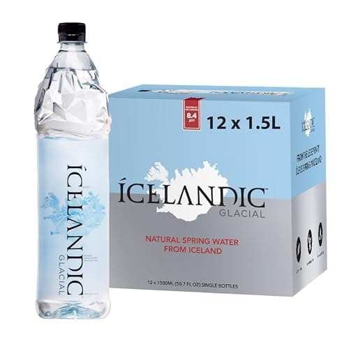 Image of Icelandic Glacial Premium Still Water 1.5L Recycled PET Bottles x 12 Per Pack – Alkaline/Low PH, Recycled Packaging, BPA Free, Carbon Neutral from Icelandic Spring. Low TDS and Mineral Content.