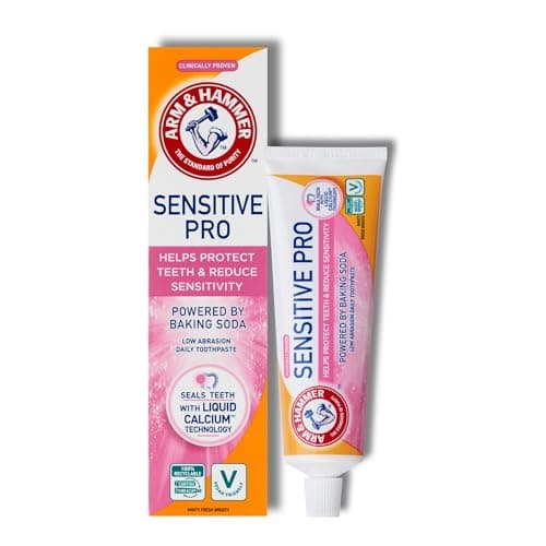 Image of Arm & Hammer Sensitive Pro Toothpaste, Baking Soda Sensitive Toothpaste for Sensitivity Relief and Oral Health Support, Protects exposed nerves and reduces discomfort, 75 ml Tube
