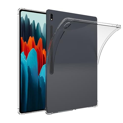 Image of Asgens Clear Case for Samsung Galaxy Tab S7 FE/ S8 Plus/ S7 Plus 12.4", Slim Lightweight Soft TPU Silicone Shock Absorption Protective Cover for Samsung Galaxy Tab S7 FE/ S8 Plus/ S7 Plus 12.4"