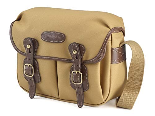 Image of Billingham Hadley Small Canvas Camera Bag Khaki FibreNyte Chocolate Leather