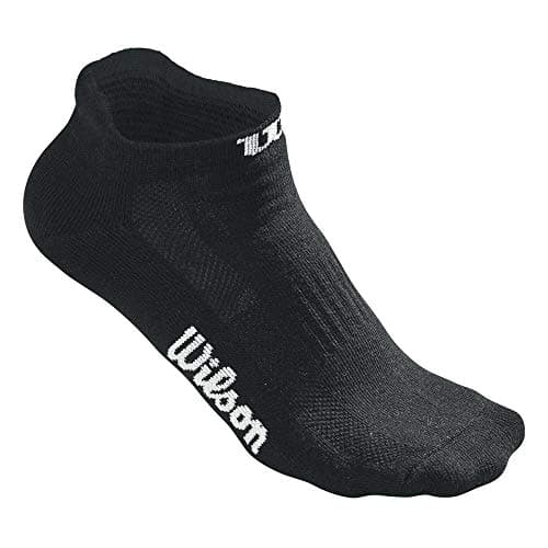 Image of Wilson W No Show 3PR/PK Tennis Socks, Women, Black (Black), One Size