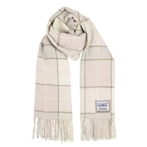 Image of Heritage Traditions 100% Pure Wool Tartan Scarves Shawls and Wraps (Natural)