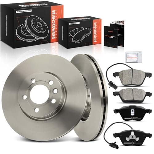 Image of Frankberg Brake Kit incl. 2x Brake Disc + 4x Brake Pad Front Compatible with Transporter IV Bus 70B 70C 70J 70K 7DB 7DC 7DJ 7DK Replace# 7M3698151A