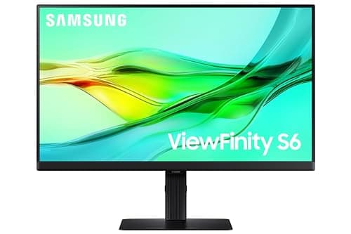 Image of Samsung LS24D600UAUXXU 24" QHD IPS Monitor - 2560x1440, 100Hz, HDR10, USB-C Charging, Height Adjust