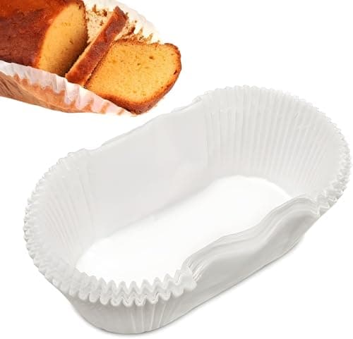 Image of Loaf Tin Liners 40 PC | Fits 2lb for Baking | Greaseproof Non-Stick Bread Tins | Baking Paper Compatible with Conventional Ovens,Air Fryer, Microwaves, Home Use, Catering (16.5cm x 7.5cm x 6.5cm)