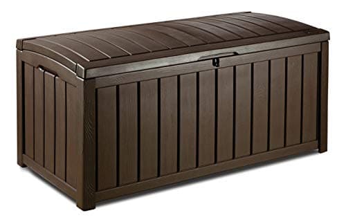 Image of Keter Glenwood 390L Outdoor 60% recycled Garden Furniture Storage Box Brown| Fade Free | All Weather Resistant | Safe and Secure | Zero Maintenance | 2 year Warranty