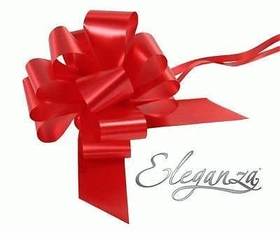 Image of Finishes Touches Party Store 5 Large 50mm Red Pull Bows Valentines Gifts Venue Decorations Flowers