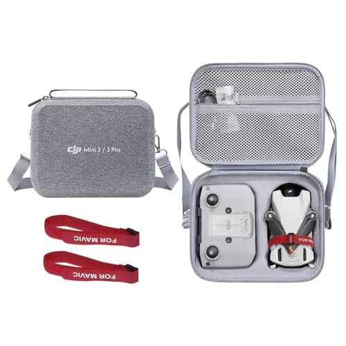 Image of LINGHUANG Mini 3 Travel Case,Carrying Case with Propeller Holder Strap for DJI Mini 3/3 Pro Drone RC-N1 Remote Controller Accessories【NOT for DJI RC with Screen Controller】