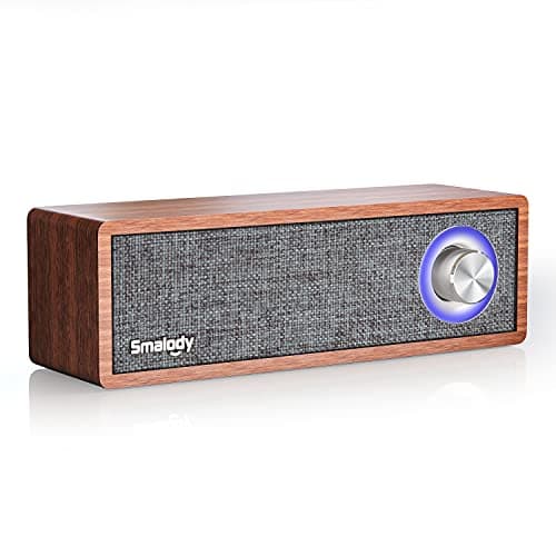 Image of Smalody Wood Retro Bluetooth Speaker, Portable Mini Wireless Bluetooth Speakers, Vintage Wooden Speaker for Room Decoration, Perfect for Cafes, Restaurants, Vintage Coth Stores, Bedroom etc