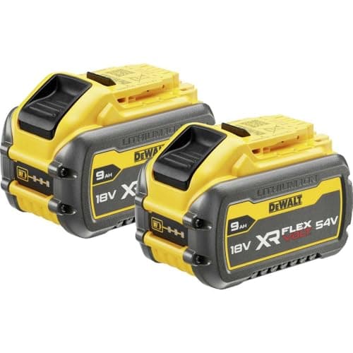 Image of Dewalt Battery 18 V XR Flex Volt – Replacement Battery DCB547 Backwards Compatible for Both 54 V and 18 V Battery Tools – Pack of 2