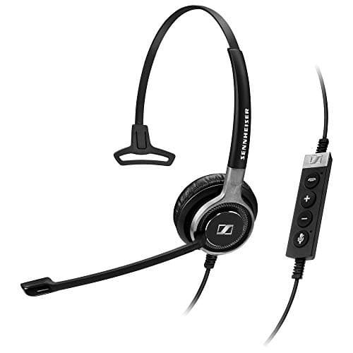 Image of Monaural Headset, 3.5mm Jack, Black