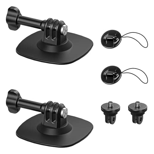 Image of Maectech Flexible Adhesive Mount Compatible for Insta360 Helmet Mount X5 X4 X3 Ace Pro for Go Pro HERO Action Camera Base Kit for Dji Osmo Action Sports Camera Accessories (2Pcs)