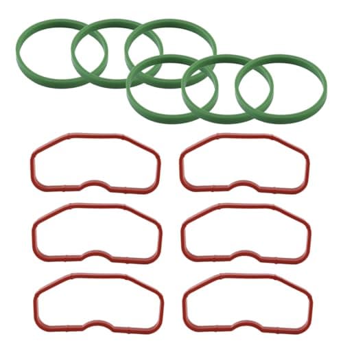 Image of Alide 12Pcs Inlet Manifold Gasket, Intake Inlet Manifold Gasket Seal Compatible with Audi 3.0T S4 S5 A6 A7, 079129717B 079129717D
