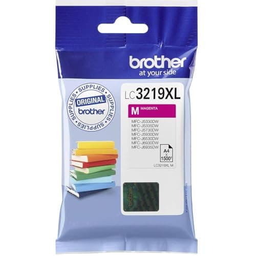 Image of Brother LC-3219XLM Inkjet Cartridge, Magenta, Single Pack, Super High Yield, Includes 1 x Inkjet Cartridge, Brother Genuine Supplies