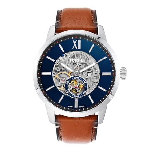Image of Fossil Townsman Watch for Men, Automatic three hand movement with Stainless steel or Leather Strap