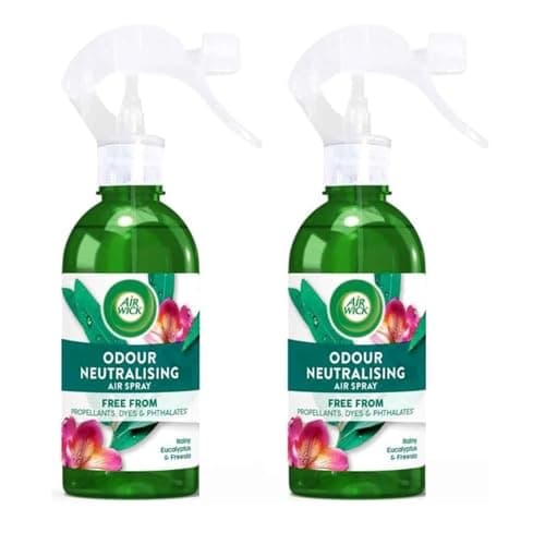 Image of Airwick Odour Neutralising Air Freshener Spray, Rainy Eucalyptus and Freesia, 237 ml, Pack of 2