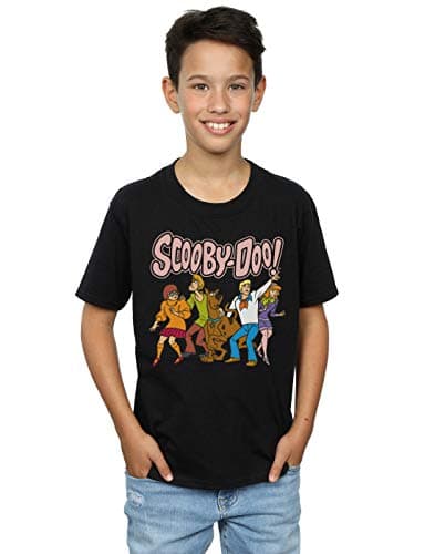 Image of Absolute Cult Scooby Doo Boys Classic Group T-Shirt Black 5-6 Years