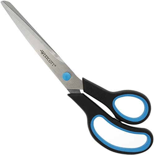 Image of Westcott 9 inch Easy Grip Soft Grip Scissor - Black/Blue