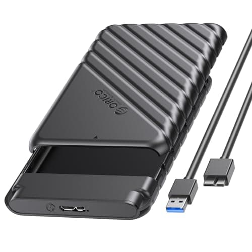 Image of ORICO 2.5 inch External Hard Drive Enclosure USB 3.0 to SATA III for 7mm and 9.5mm SATA HDD SSD Tool Free [UASP Supported] Black (25PW1-U3)