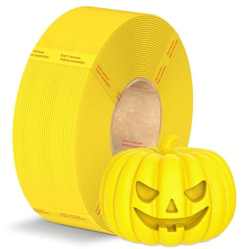 Image of ANYCUBIC PLA+ Filament Refill 1.75mm, High Toughness 3D Printer Filament for Reusable Spools, Dimensional Accuracy +/- 0.02mm, Print with Most FDM 3D Printers, Intelligent Identification, 1KG Yellow
