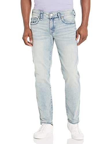 Image of True Religion Men's Rocco Nf Super T 32 Inseam, Prominent Light Wash, 44