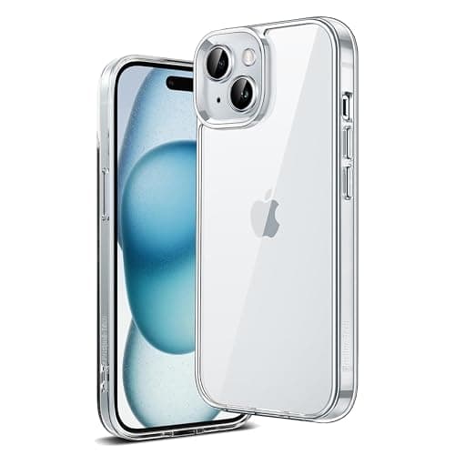 Image of Pristine-Tech Clear Case for iPhone 15 6.1 inch, Non-Yellowing Phone Military Grade Protection Shockproof Anti-Scratch TPU Back Slim Lightweight Transparent Protective Cover