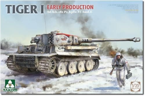 Image of TAKOM 2196 Tiger I Early Prod. Tank 1:35 Model Kit