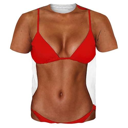 Image of Mens T Shirts 3D Printed FunnyTops Tees Casual Unisex Short Sleeve Shirt S-5XL