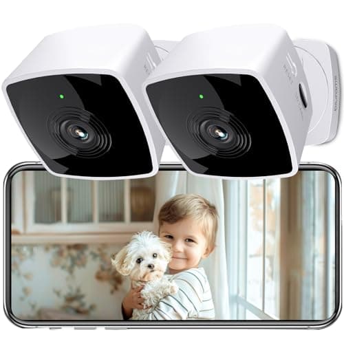 Image of blurams Indoor Camera 2PCS, Security Camera 5GHz&2.4GHz Dual-Band, 2K WiFi Cameras House Security, Home Camera for Pet/Dog/Baby, IR Night Vision, Motion/Sound Detection, 2-Way Talk, Cloud&SD Storage