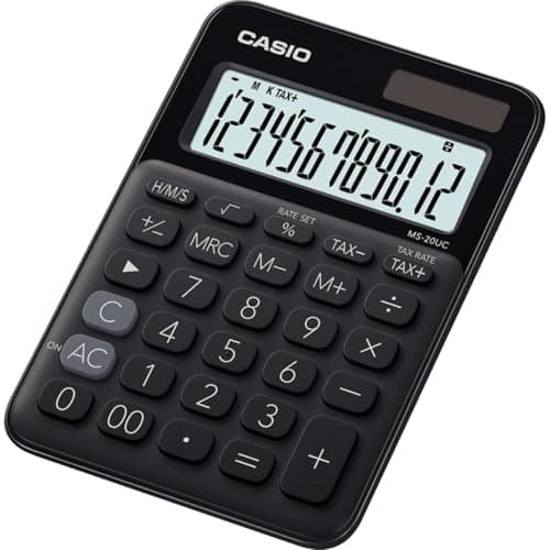 Image of Casio MS-20UC-BK Desktop Calculator,Black