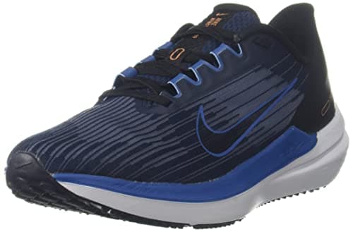 Image of NIKE Zoom Winflo 9 Men's Running Trainers Sneakers Shoes DD6203 (Obsidian/Black/White/Dark Marina Blue 400) UK6 (EU40)