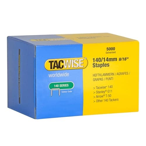Image of Tacwise 0344 Type 140/14mm Heavy Duty Galvanised Staples, Pack of 5000