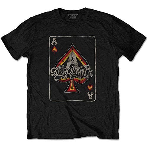 Image of Aerosmith Ace Official Tee T-Shirt Mens Unisex (Medium) Black
