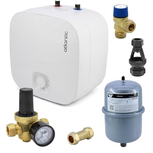 Image of Atlantic 15L Nanto Lite Undersink Hot Water Heater AH821549 + Unvented Kit A B C D
