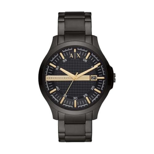 Image of Armani Exchange Watch For Men, Quartz Movement and 46mm Case Size with Stainless steel, Leather or Silicone strap