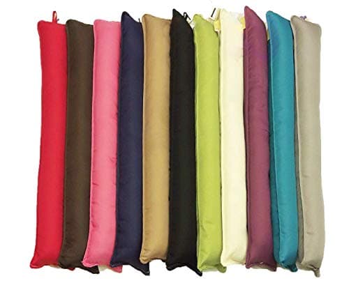 Image of Comfy Nights Plain Dyed Fabric Draught Excluder Decorative Door/Window Draft Guard/Energy Saver (Assorted, Pack Of 1)