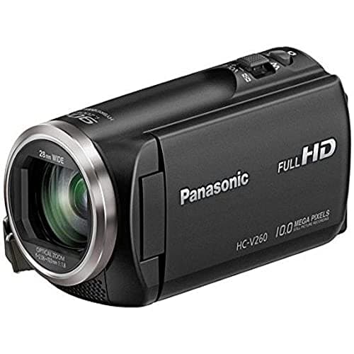 Image of Panasonic HC-V260EB-K Full HD Handheld Travel Camcorder - Black