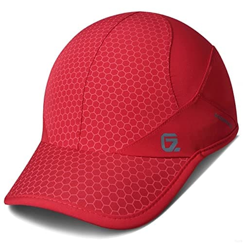 Image of Sport Cap,Soft Brim Lightweight Waterproof Running Hat Breathable Baseball Cap Quick Dry Sport Caps Cooling Portable Sun Hats for Men and Woman Performance Workouts and Outdoor Activities Red