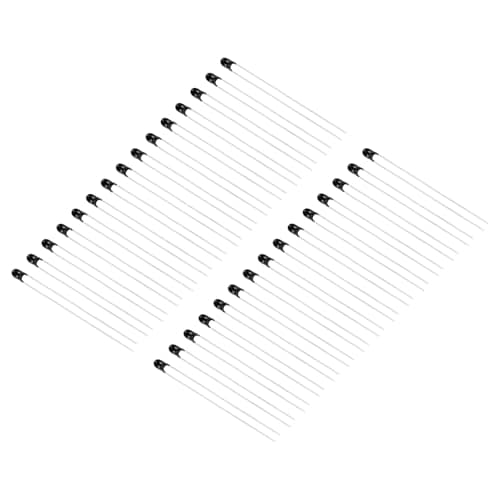 Image of PATIKIL NTC Thermistors Resistors, 30Pcs 2.5K Ohm 3950 5% Accuracy High Sensitivity Current Limiter Temperature Sensor for Measuring Temperature Black
