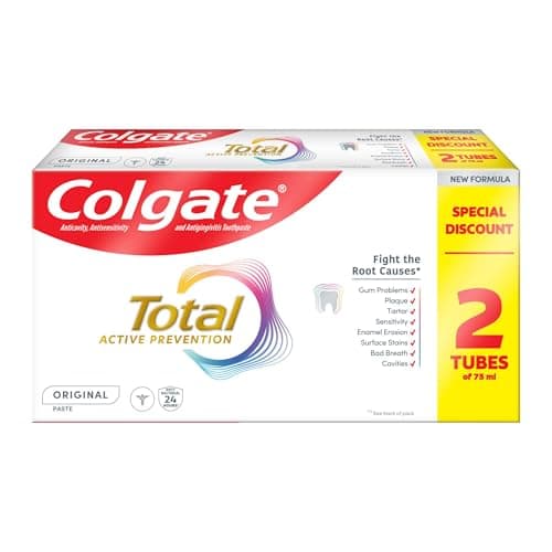 Image of Colgate Total Original Toothpaste 75ml x 2