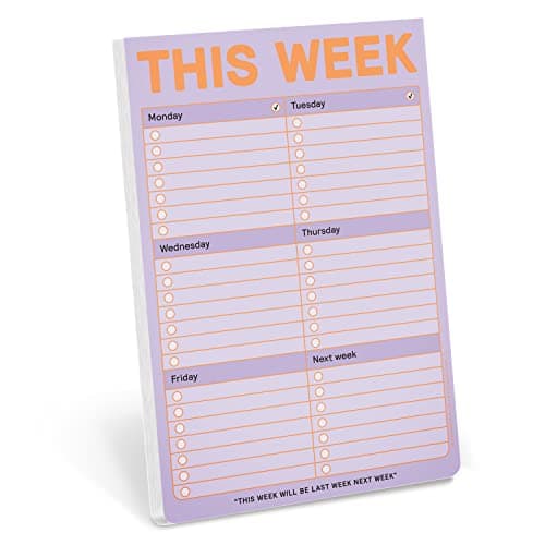 Image of Knock Knock This Week Pad, To Do List Notepad, 6 x 9-inches (Pastel Edition) (12617)