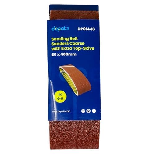 Image of Dapetz ® 5Pcs Sanding Belts 40 Grits Aluminum Oxide Abrasive Fabric Sanding Belts 60 x 400mm Accessories Fit Bosch Sanders Grinding,Sharpening and Derusting