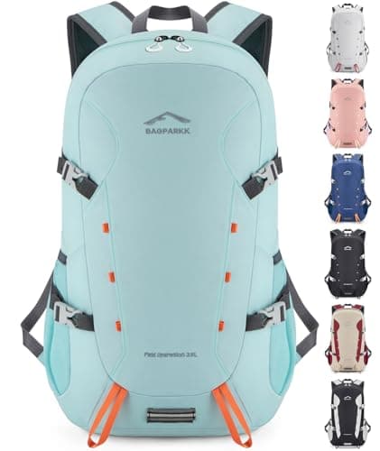 Image of BAGPARKK 35L Lightweight Packable Travel Hiking Backpack Daypack,Water Resistant Camping Daypack (Sky Blue（35L）)