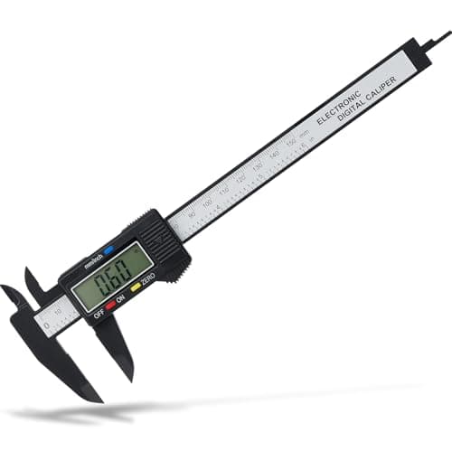 Image of Digital Vernier Caliper, Adoric 0-6" Calipers Measuring Tool - Electronic Micrometer Caliper with Large LCD Screen, Auto-off Feature, Inch and Millimeter