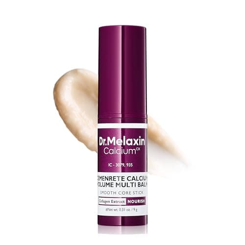 Image of Dr.Melaxin Cemenrete Calcium Multi Balm Stick – Under Eye & Face Wrinkle Care, Firming & Hydrating Balm with Collagen, Smooth Makeup Prep & Instant Glow – Korean Skincare (9g)