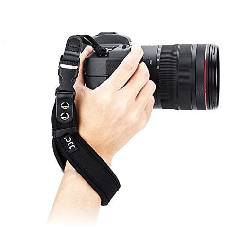Image of Neoprene Camera Wrist Strap with Quick Release Camera Hand Strap for Canon R5 R6 M200 M100 M50 M10 M6 750D 800D 200D R RP Sony A6600 A6100 A6500 A7R3 Nikon D7500 D5600 D3500 D3400 Z7 Z6 DSLR SLR Strap