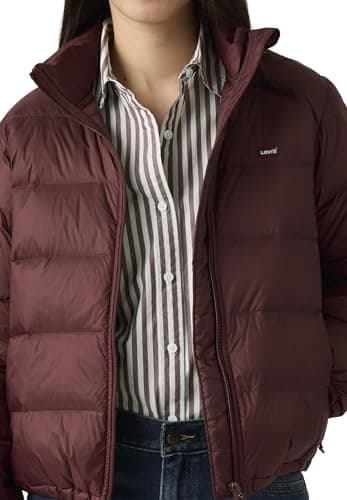 Image of Levi's Polly Packable Dwn Jacket Chocolate Truffl, Chocolate Truffle, L